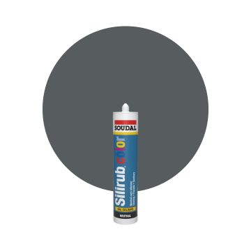 Soudal Silirub Color RAL 7012 Basaltgrå Silikonfog 300ml