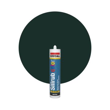 Soudal Silirub Color RAL 6009 Grangrön Silikonfog 300ml