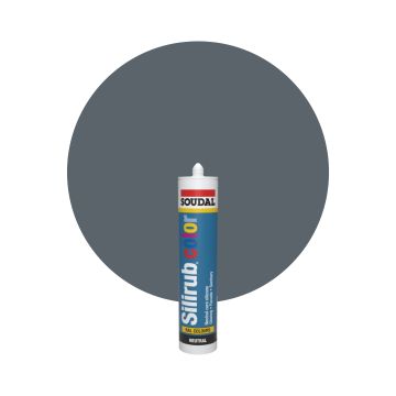 Soudal Silirub Color RAL 7011 Järngrå Silikonfog 300ml
