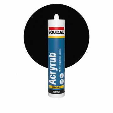 Soudal Acryrub Svart 310ml