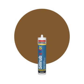 Soudal Silirub Color RAL 8003 Lerbrun Silikonfog 300ml
