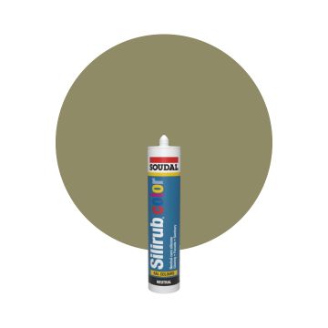 Soudal Silirub Color RAL 7030 Stengrå Silikonfog 300ml