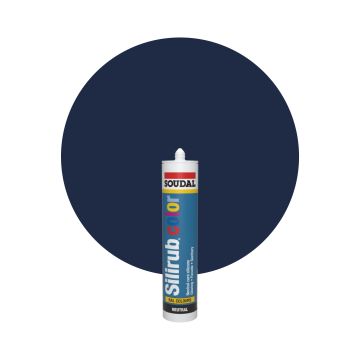 Soudal Silirub Color RAL 5011 Stålblå Silikonfog 300ml