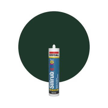 Soudal Silirub Color RAL 6005 Mossgrön Silikonfog 300ml