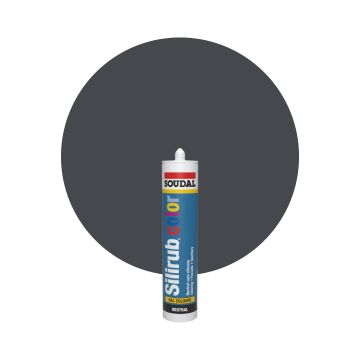 Soudal Silirub Color RAL 7024 Grafitgrå Silikonfog 300ml