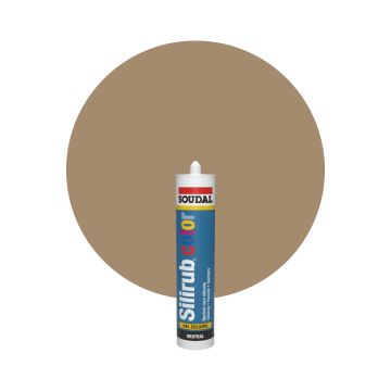 Soudal Silirub Color RAL 1019 Gråbeige Silikonfog 300ml