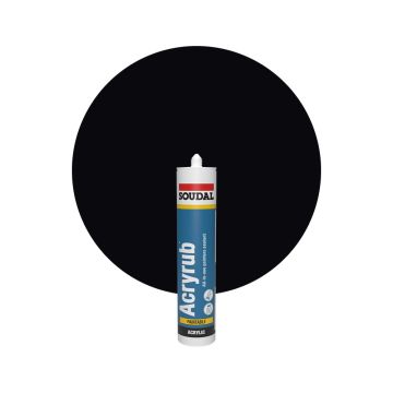 Soudal Acryrub Svart 310ml