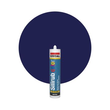 Soudal Silirub Color RAL 5002 Ultramarinblå Silikonfog 300ml