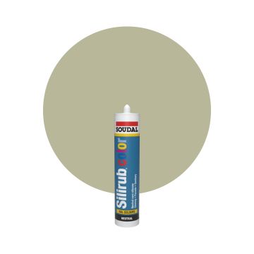 Soudal Silirub Color RAL 7032 Grusgrå Silikonfog 300ml