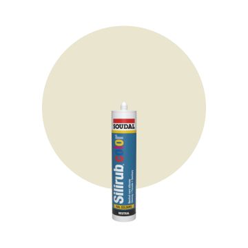 Soudal Silirub Color RAL 1013 Pärlvit Silikonfog 300ml