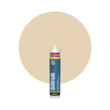Soudal Silirub Color RAL 1015 Ljus elfenben Silikonfog 300ml