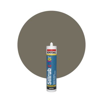 Soudal Silirub Color RAL 7006 Beigegrå Silikonfog 300ml