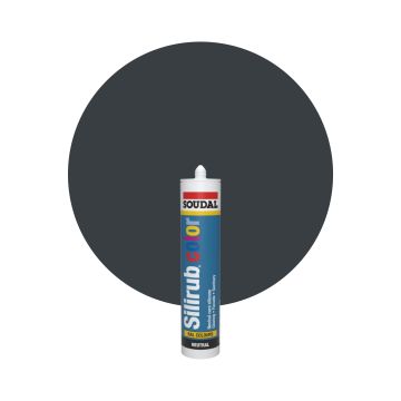 Soudal Silirub Color RAL 7016 Antracitgrå Silikonfog 300ml