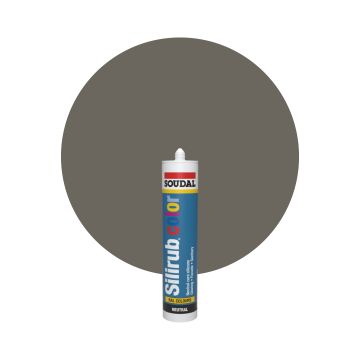 Soudal Silirub Color RAL 7039 Kvartsgrå Silikonfog 300ml