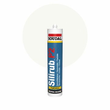 Soudal Silirub P2 - RAL 9010 Rent vit