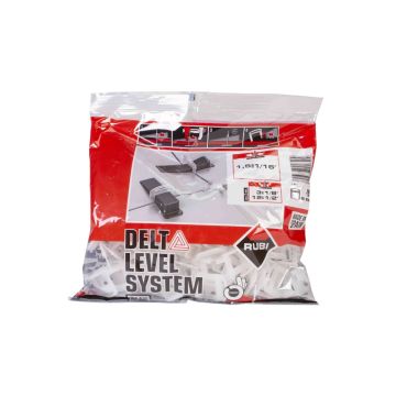 Rubi Delta Nivå System Clip 3-12mm Nivåsystem klinker 1.5mm
