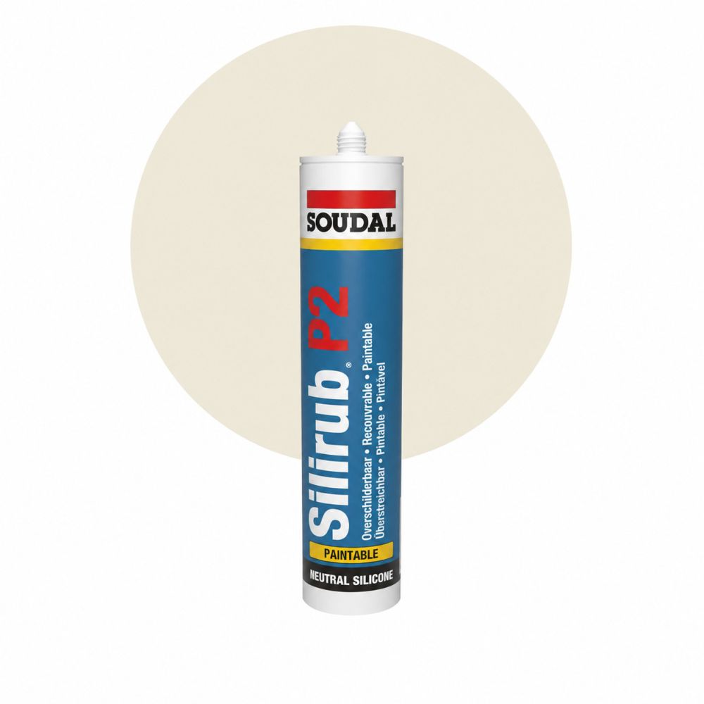 Soudal Silirub P2 - RAL 9001 Krämvit main product photo