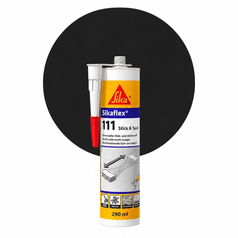 Sikaflex 111 Stick & Seal - Svart main product photo