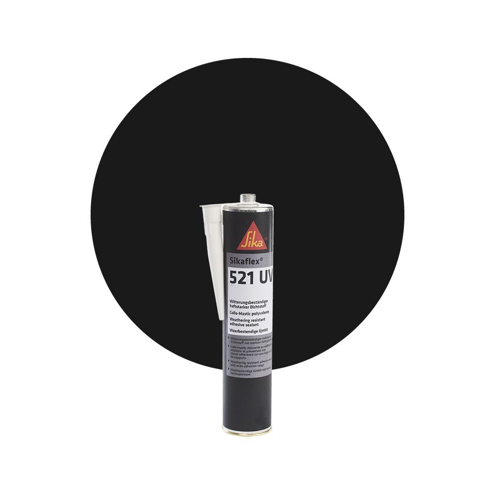 Sikaflex 521 UV - Svart, 300 ml main product photo