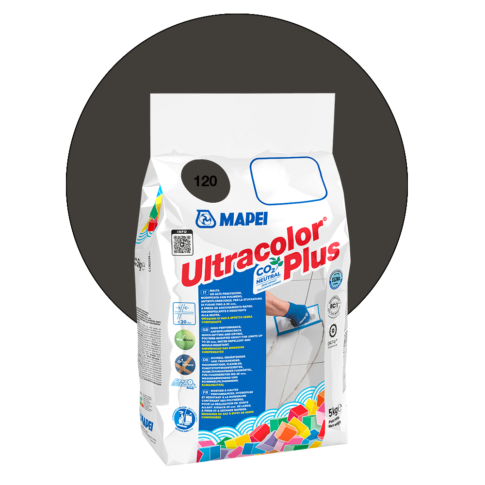 Mapei Ultracolor Plus - 120 Black - 5 kg main product photo