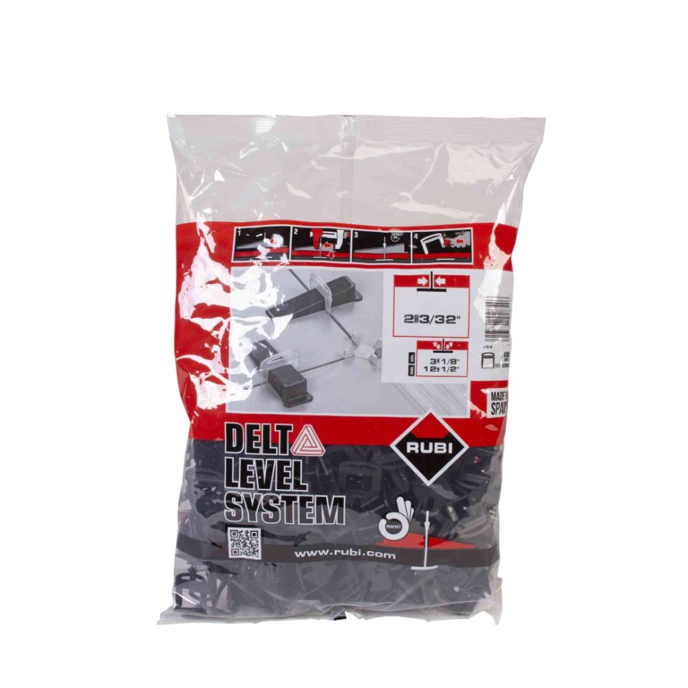 Rubi Delta Nivå System Clip 3-12mm - 2 mm, 400 main product photo