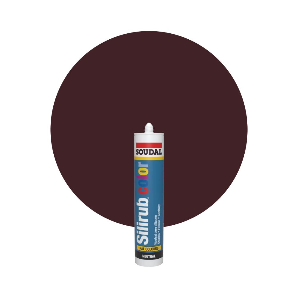 Soudal Silirub Color - RAL 3007 Svartröd main product photo